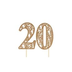 20th Birthday Cake Topper