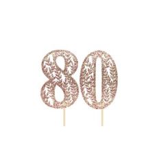 80th Birthday Cake Topper