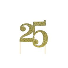 25th Birthday Cake Topper