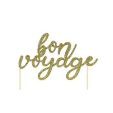 bon voyage cake topper