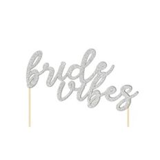 bride vibes cake topper