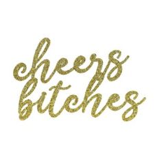 cheers bitches cake topper