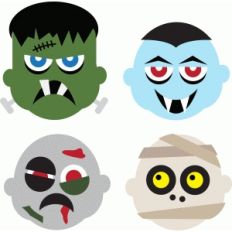 ppbn halloween monster faces