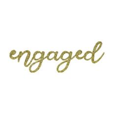 Engaged Cake Topper