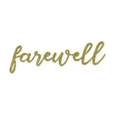 farewell cake topper