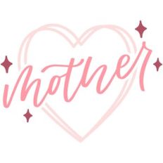 Retro Heart Mother