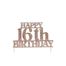 16th Birthday Cake Topper