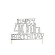 40th Birthday Cake Topper