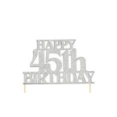 45th Birthday Cake Topper