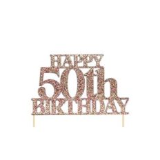 50th Birthday Cake Topper