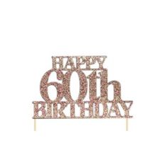 60th Birthday Cake Topper