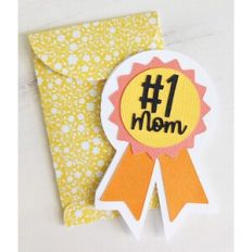 number 1 one mom award card and envelope