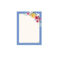 Floral Border Journaling Card
