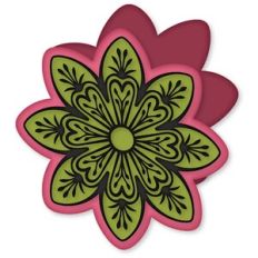 leaf burst flower card