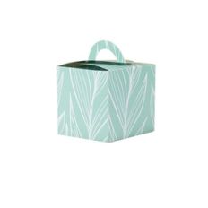 Cube Favor Box With Curve Handle
