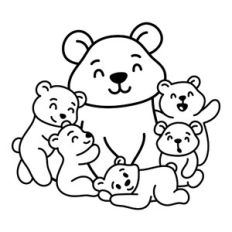 Mama Bear with Cubs