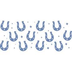Blue Horseshoe Cup Wrap - 16oz