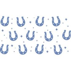 Blue Horseshoe Cup Wrap - 20oz