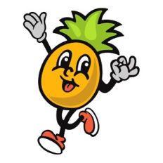 Happy Pineapple Graphic