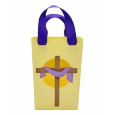 Easter Cross Ribbon Bag