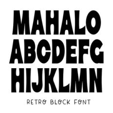 BFC Mahalo Island Chunky Bold Display Font