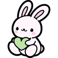 cute bunny with heart