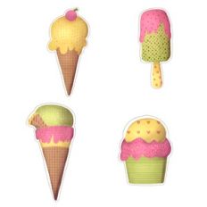 ice cream stickers