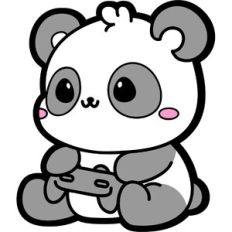 panda with joystick