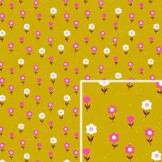 Pink and Green Floral Pattern