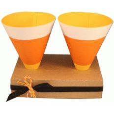 3d candy corn cones with holder