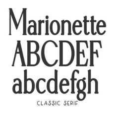 BFC Marionette Classic Serif Tall Serif Font