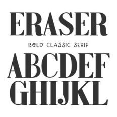 BFC Eraser Bold Classic Serif Display Font