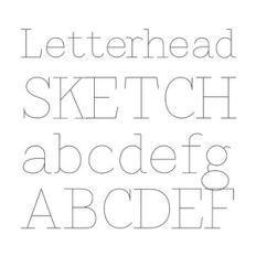BFC Letterhead Sketch Classic Typewriter Serif Sketch Font