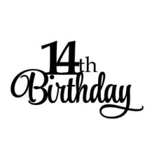 14th Birthday Cake Topper
