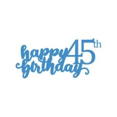 45th Birthday Cake Topper