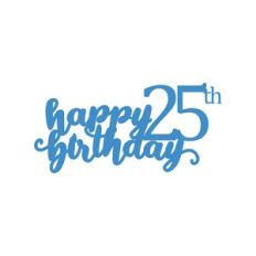 25th Birthday Cake Topper