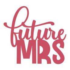 future mrs cake topper
