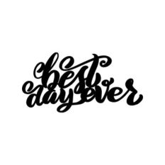 Best Day Ever Wedding Cake Topper