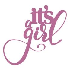 Its A Girl Baby Shower Cake Topper