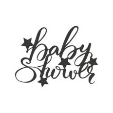 baby shower cake topper