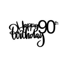 90th Birthday Cake Topper