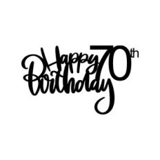 70th Birthday Cake Topper