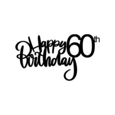 60th Birthday Cake Topper