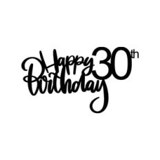30th Birthday Cake Topper