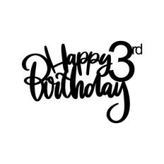 3th Birthday Cake Topper