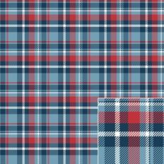 Red, White and Blue Check Plaid Printable Pattern Background