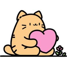 cute minimal chonk cat