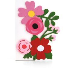 5X7 Shaped Card Flower Cluster
