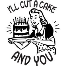 I'll cut a cake
