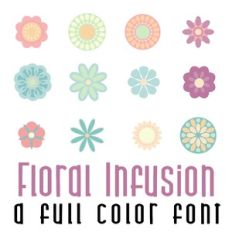 Floral Infusion Full Color Font